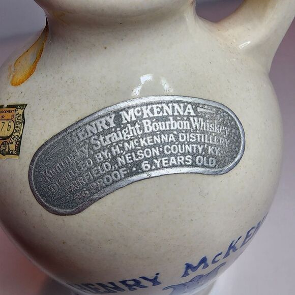 Vintage Henry Mckenna Kentucky Bourbon Whiskey Jug Half Gallon U.S. Empty - Picture 4 of 8